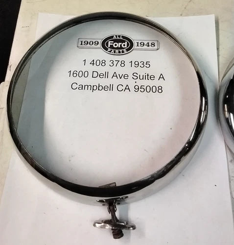 Ford 1935 car , 1935 - 1939 Pickup truck Ford Headlight Rims 1/2 ton pickup orig